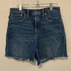 Madewell high rise denim shorts